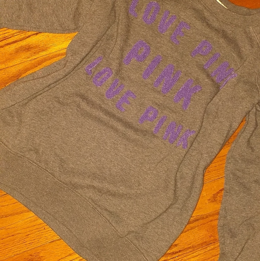 Gray Victoria's Secret Love PINK sweater
